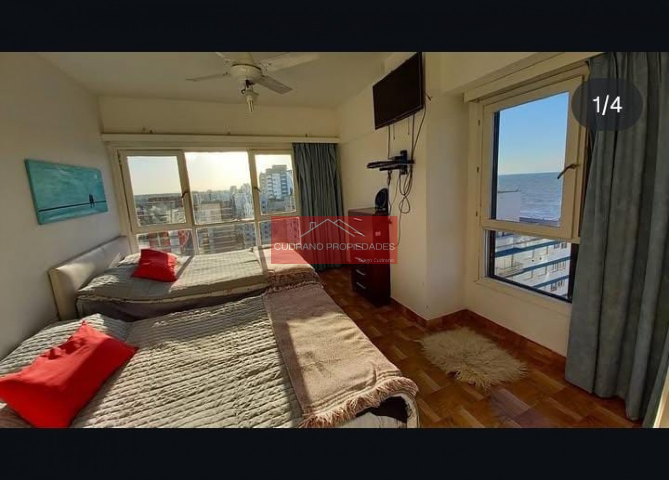 EDIF. PLAYA II - PISO 14 - DOS AMBIENTES - ZONA I - MIRAMAR