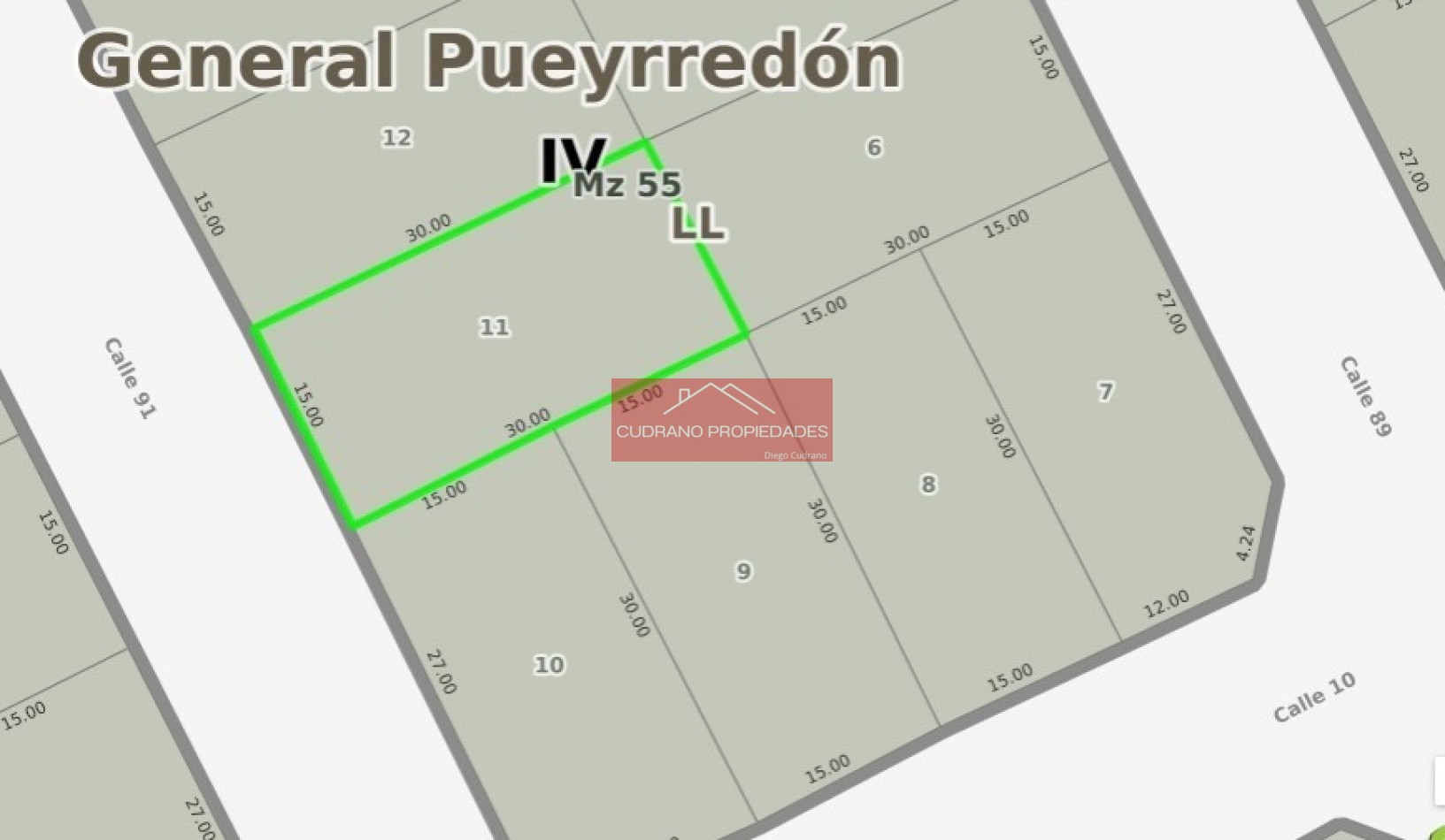 LOTE/TERRENO - CALLE 91 ENTRE 10 Y 12  - SAN EDUARDO DEL MAR 